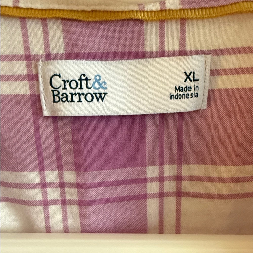 Pink Plaid Button-Up Shirt - Picture 4 of 5